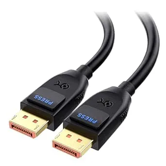Cable Matters DP80 DisplayPort 2.1-kabel, 80 Gbit/s, 1 m, 16K 60 hz, 8K 240 hz, 4K 240 Hz, svart, FreeSync, G-SYNC, HDR för spelbildskärm, PC, RTX 4080/4090, RX 7900