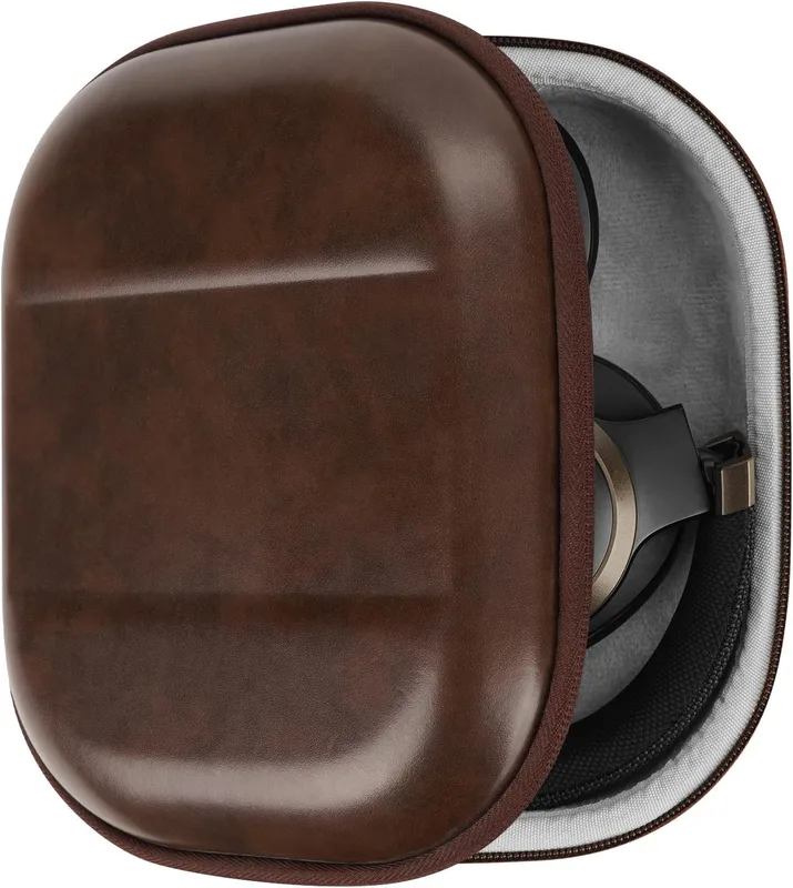 Geekria Shield hörlurar fodral kompatibelt med JBL Tune 770NC/760NC/750BTNC/750NC, Live 770NC, ersättning hårt skal resväska med kabelförvaring (brun)