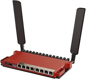 Mikrotik L009UiGS-2HaxD-IN routeur sans fil Gigabit Ethernet monobande (2,4 GHz) Rouge