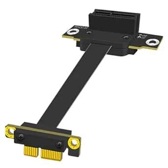GLOTRENDS 100mm PCIe 3.0 X1 Riser-kabel för M.2