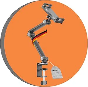 PureMounts® Bordshållare för surfplattor, 4,7 tum till 12,9 tum surfplattor, 360° roterbar, upp till 1 kg lastkapacitet, silikonstoppning, svart