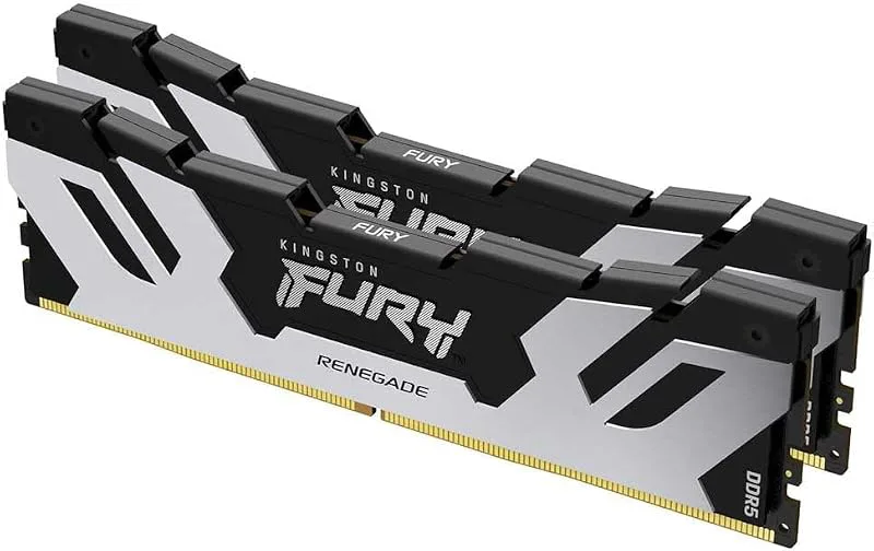Kingston Fury Renegade DDR5 Silver/Svart XMP 96 GB 6400MT/s CL32 DIMM Desktop Gaming Memory (Kit of 2)