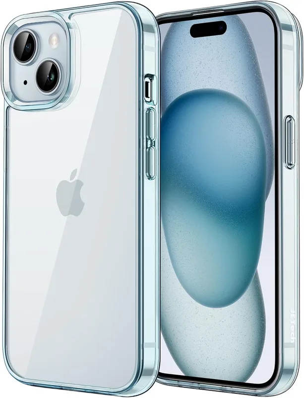 iDeal of Sweden Clear Case iPhone 15 Plus Orange