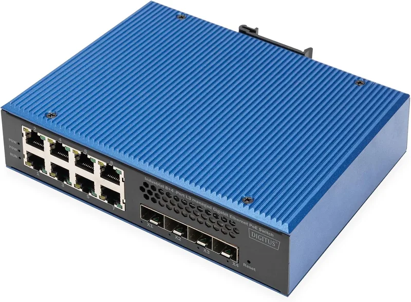 DIGITUS PoE nätverksswitch 12-portars Gigabit Ethernet