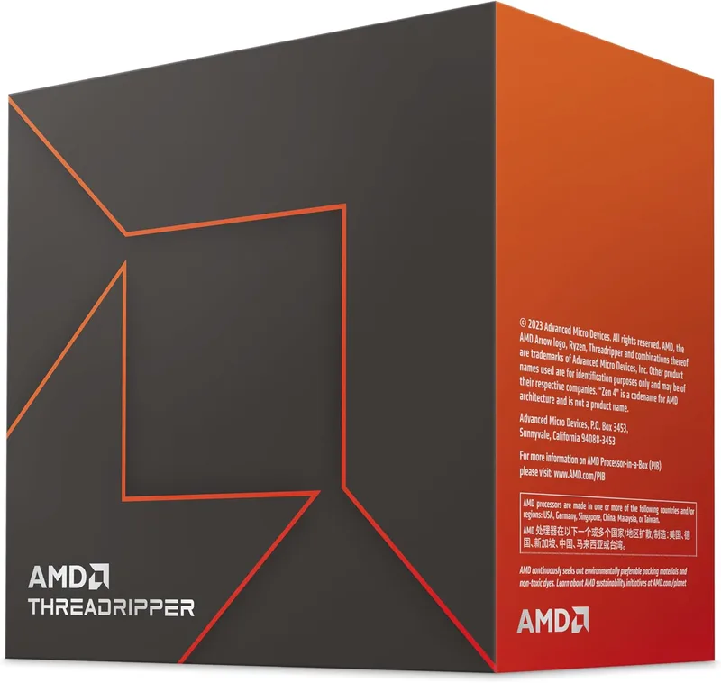 AMD Ryzen Threadripper 7960X (24 Cores/48 Threads, 350W TDP, STR5 Socket, 152MB Cache, Up to 5.3GHz Max Boost, No Cooler)