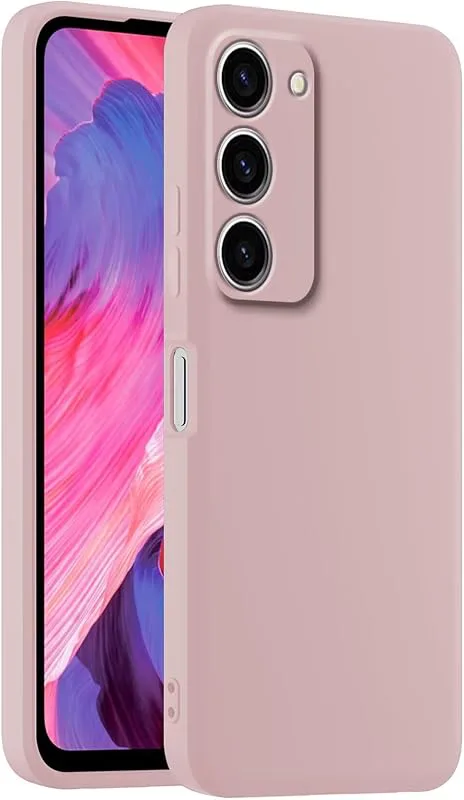 HULLIN Färgglada silikon-mobilskal, lämplig för Samsung Galaxy S23 (6,1 tum) – sandpulver