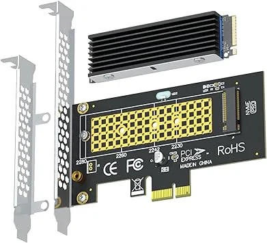 GLOTRENDS PA09-X1-HS M.2 NVMe till PCIe X1-adapter