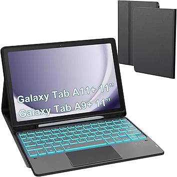 ROOFEI Galaxy Tab A9 fodral med tangentbord