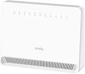 Cudy olåst 4G LTE Cat 6 Gigabit modem router med SIM-kortplats, 2 CA, AC1200 WiFi, SMA, OpenVPN, Wireguard, IPsec, VPN, LT700E