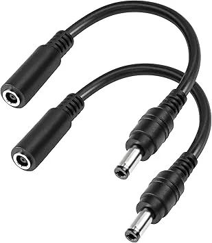 MEIRIYFA DC 5.5mmx2.5mm hane till DC 4.5x3.0mm hona nätadapter laddningskabel Tip Adapter omvandlare kabel för bärbar dator