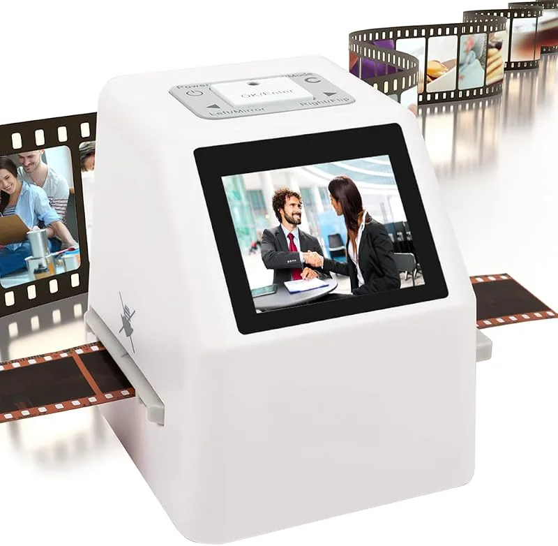 22 MP högupplöst film diabildsfotoskanner med 2,4" LCD-skärm