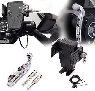 Navigering Motorcykel GPS-telefonhållare Trådlös Laddning För Harley-Davidson Dyna Low Rider