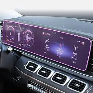 JCAKES Bilnavigering Skärmskydd Datorfilm Bilinredningstillbehör Härdat glas ombyggnad, för Mercedes Benz E-klass w213 2016-2023