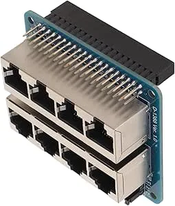 Plyisty Professionell 8 RJ45-portar GPIOBoard för RPi 4B