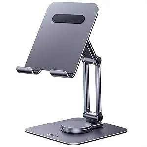 UGREEN Tablet Hållare iPad Stativ 360° Vridbart Justerbart Tablet Ställ, kompatibelt med iPad Pro Air Mini 11 12.9 Galaxy Tab Redmi Pad Huawei MatePad iPhone 15 Pro upp till 12,9 tum