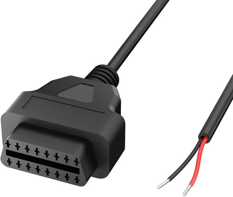 EnruigeOK 2-stifts till 16-stifts OBD2-strömkabeladapter