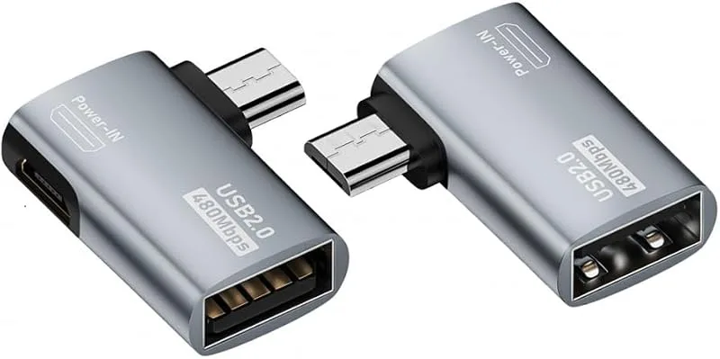 CY-adapter 2 st/parti Micro USB 2.0 till Type-A hona OTG värdadapter