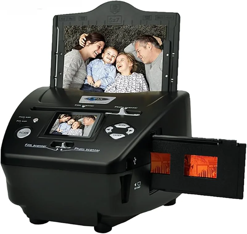 Filmskanner, Bärbar Filmomvandlare Med 2,4" LCD-skärm