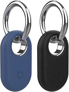 2/4 st silikonfodral, stötsäkert, mjukt skyddande fodral, hudskydd med nyckelring, anti-fingeravtryck, tvättbart för SmartTag2 (2 st C)