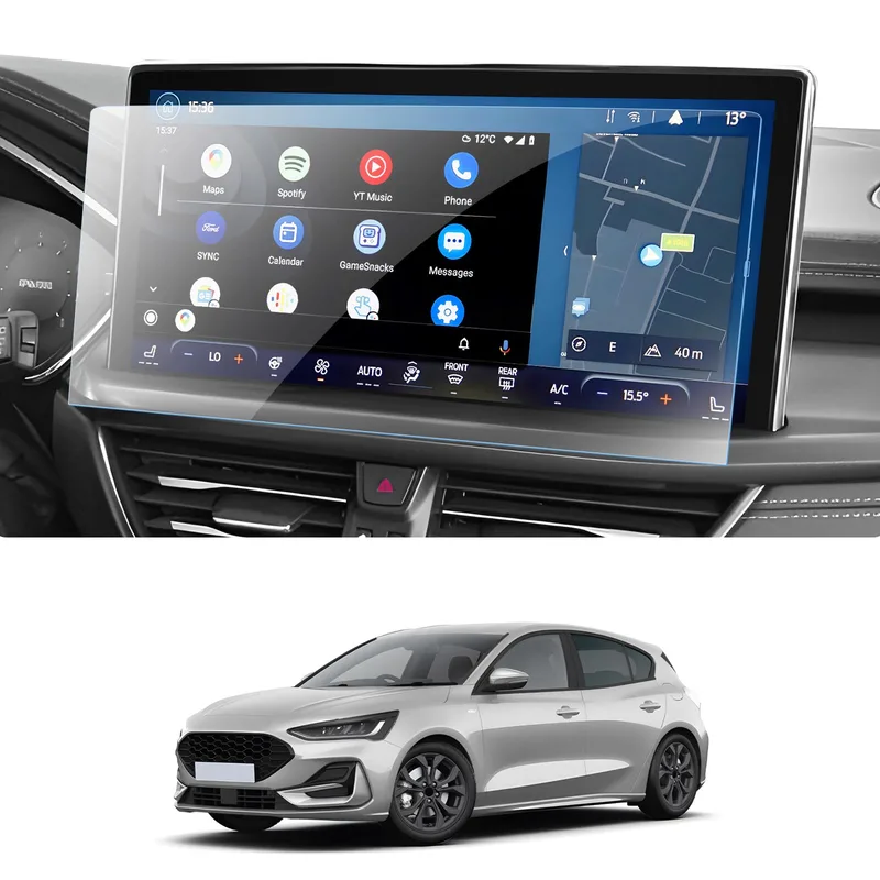 WEIPIN härdat glas skyddsfilm för Ford Focus MK4 navigationsskärm, 13,2 tum
