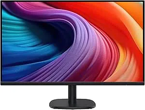 Amazon Basics skärm, 68,6 cm (27 tum) FHD 1080p, max 100 Hz, VESA-kompatibel, inbyggda högtalare, svart