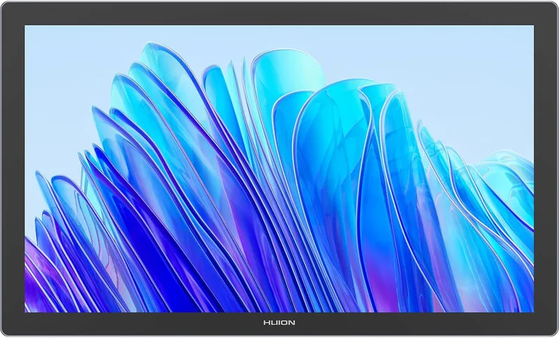HUION Kamvas Pro 19 grafikplatta med skärm, 18,4 tums Finger-Touch 4K UHD ritplatta med Pentech 4.0 batterifri penna PW6