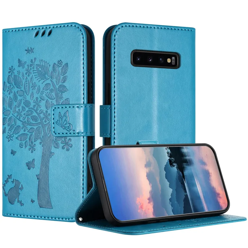 JayModCase plånboksfodral för Samsung Galaxy S10 Plus, blå