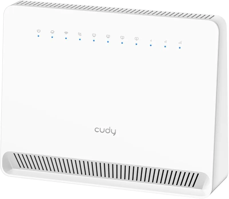 Cudy 4G LTE Advanced Cat 12 AX3000 Wi-Fi 6 WLAN-router med SIM-kortplats 1,2 Gbit/s 4G hastighet, 3,0 Gbit/s WLAN-hastig