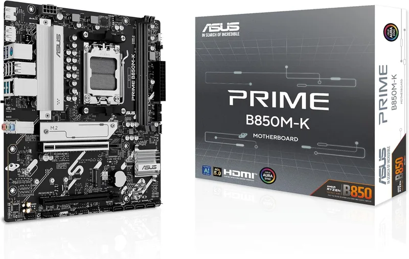 ASUS Prime B850M-K spelmoderkortsuttag AMD AM5