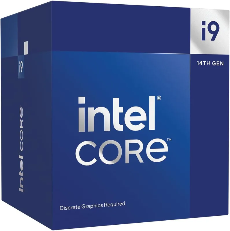 Intel Core i9-14900F 5,8 GHz LGA1700 Box – 24 kärnor / 32 trådar, 125W TDP, LGA1700-socket, 36 MB totalt cacheminne, upp till 5,8 GHz boost, utan integrerad grafik och utan kylare.
