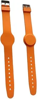 5 vattentäta armband 13,56 MHz klassiskt 1K RFID silikon vattentätt armband, NFC silikonarmband, RFID justerbart armband (orange)