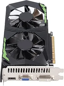 Tbest 1050 Ti, Geforce 1050 Ti, grafikkort, grafikkort 128bit 4GB DDR5 1250MHz automatisk detektering, hållbart datortillbehör för stationära datorer med två fläktar