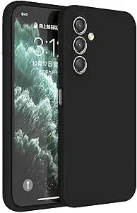 GiiYoon Silikon Skal Kompatibel med Samsung Galaxy A55, Silky Soft Touch Skal med Hela Kroppen, Stötsäker Case med Mikrofiberfoder