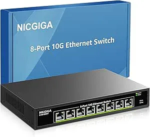NICGIGA 8-portars 10G Ethernet-switch