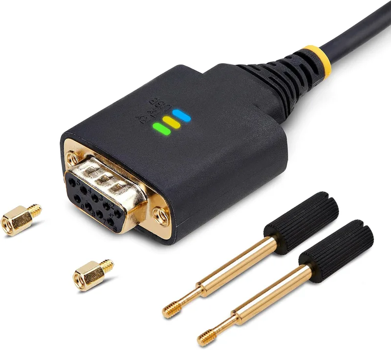 StarTech.com 1 m USB till noll modem seriell adapterkabel