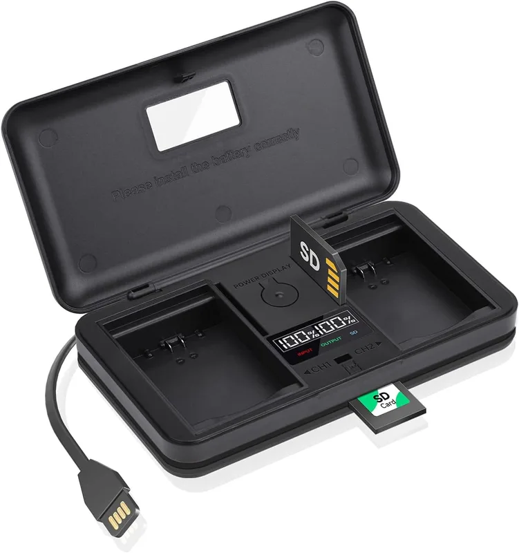 DMW-BMB9 batteriladdare med kortläsare