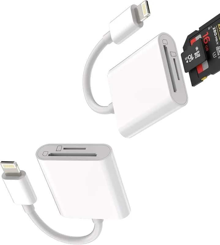 Lightning Jack Card Reader Adapter 2-i-1