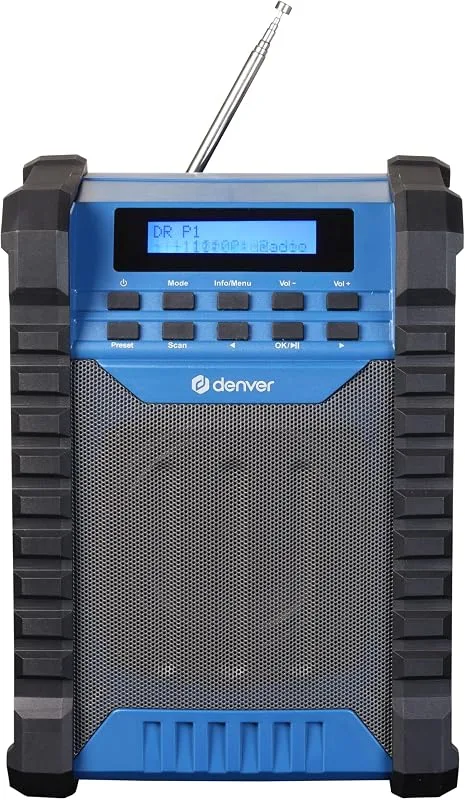 Denver Dab+/FM Baustellen-Radio/BT/uppladdningsbart batteri WRD-60