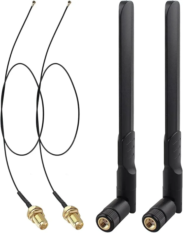 2 set 2,4 GHz 5,8 GHz 8 dBi dubbelt band WiFi-antenn RP-SMA manlig antenn