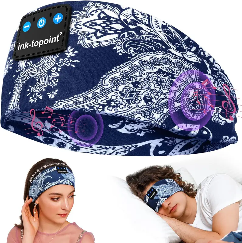 Pannband med sömnhörlurar