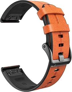 22 26 mm Quickfit Smartwatch-remmar för Garmin Fenix 7 7X 6 6X Pro 5X 5Plus 3HR 935 äkta läderarmband armband tillbehör