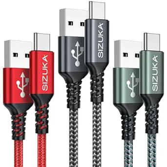 SIZUKA USB C-kabel [3M 3 delar] 3.1A