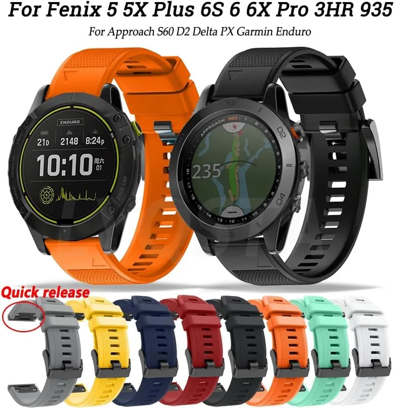 Sport armband i harts för Garmin Vivoactive 4 4S 3 Smart Watch Band Venu SQ/Forerunner 245 645 Venu ersättningsarmband