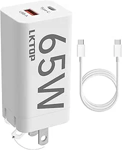 LKTOP 65 W bärbar laddare batteriladdare för DJI Mini 4/3/2