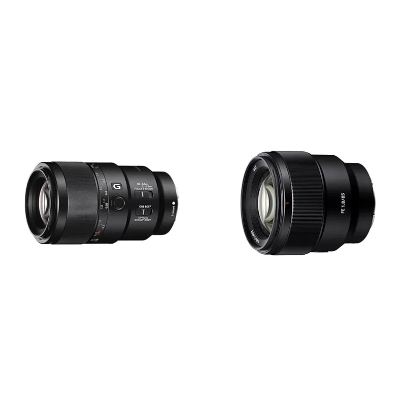 Sony SEL90M28G E montering & Sony Teleobjektiv FE 85mm F1.8 (SEL85F18)
