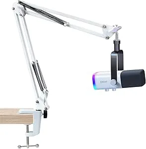 SUNMON Vit bomarm för Fifine AM8