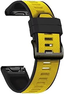 26 22 mm silikon snabbfrigörande klockarmband för Garmin Fenix 6