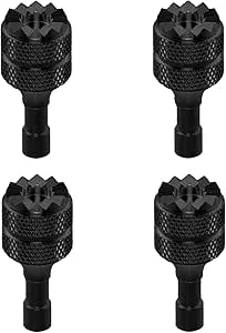3/4 Pro kontrollpinnar, 4 st avtagbara aluminiumlegerade drönarjoysticks för DJI Mini 3/4/Mavic 3 Pro RC & RC 2 ersättningstillbehör (svart)