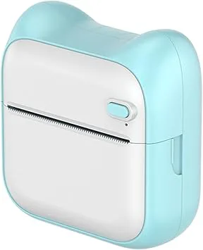 Pocket Printer, Instant Photo Printer, Printer, Wireless Pocket Printer 4.0 203DPI Wireless Photo Printer for QR Code for Office Receipts