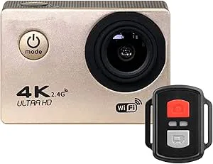 Action kamera, Ultra HD 4K WiFi 2,0 & 1 2mp Underwater Vattentät Pro Sport kamera